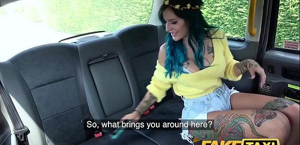  Fake Taxi Ass to mouth with tattooed dirty British babe Alexxa Vice